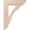 Ekena Millwork Olympic Slat Smooth Bracket w/ Offset Brace, Douglas Fir, 7 1/2"W x 26"D x 34"H BKT0806X26X34OLY06SDF - alternate 4